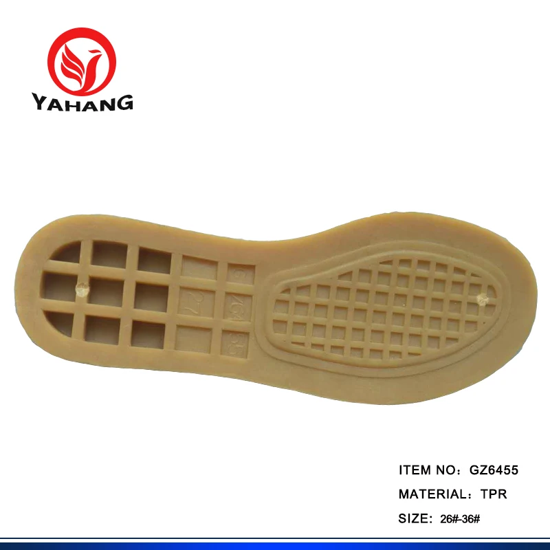 Yahang Factory Offer Soft Tpr Kids Outsole