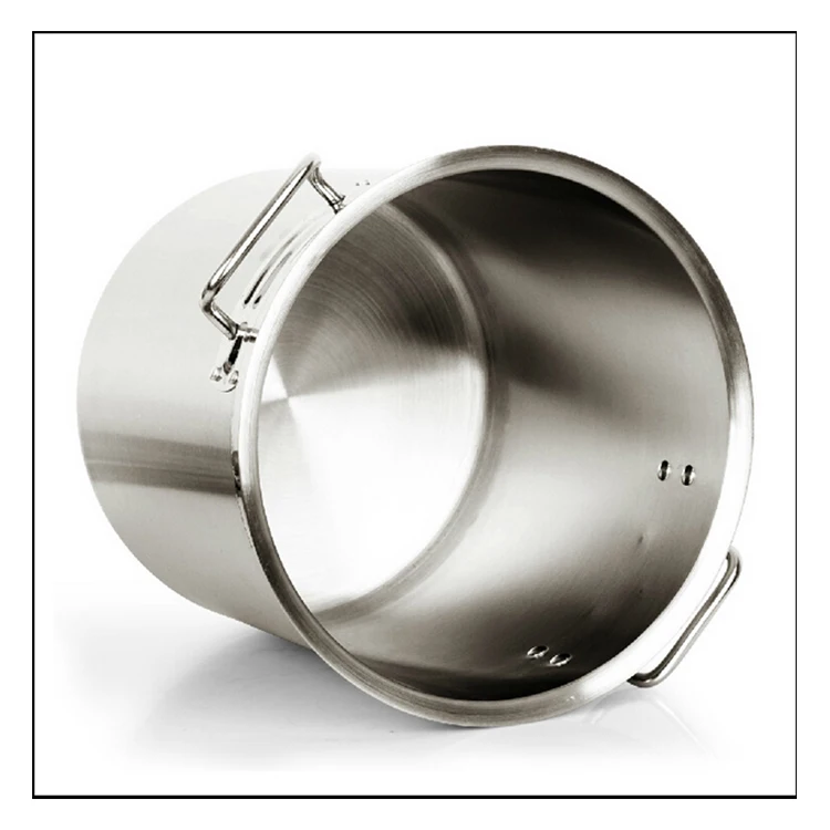 Factory Direct Wholesale Tall Body Stainless Steel square Cooking Stock Pot with Compound Bottom