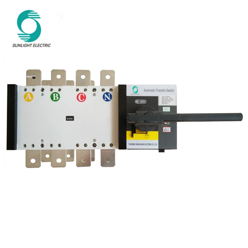 Interruttore Trasferimento Automatico Doppia Alimentazione ZGQ5-100/4P - 220V, 100A, Per Fotovoltaico E UPS