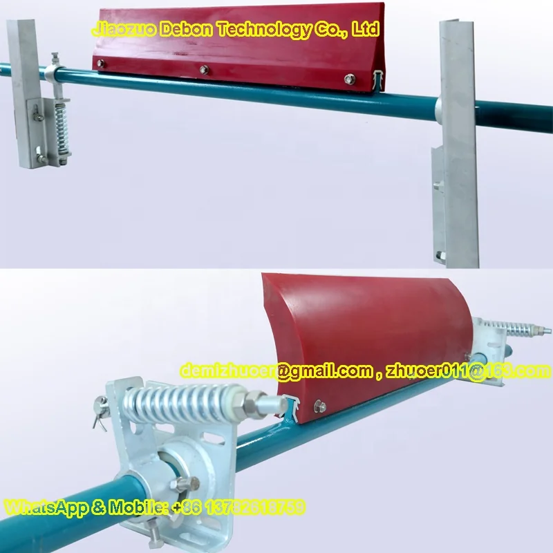 Rotary Adjustable Cylindrical Conveyor Brushes Belt Scraper Cleaner