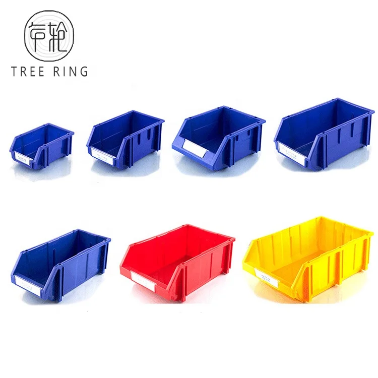 Mini Size Strong Plastic Parts Storage Stacking Picking Bin Box for Mobile Trolleys and Shelving Bays Storage
