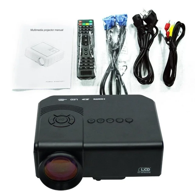 M3 Portable DLP LED Projector LCD Mini Interactive Home Theater Education Phone Short Throw Pico Interactive USB VGA