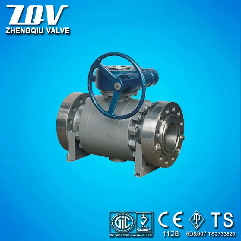 2PC flanged forged trunnion ball valve 600LB