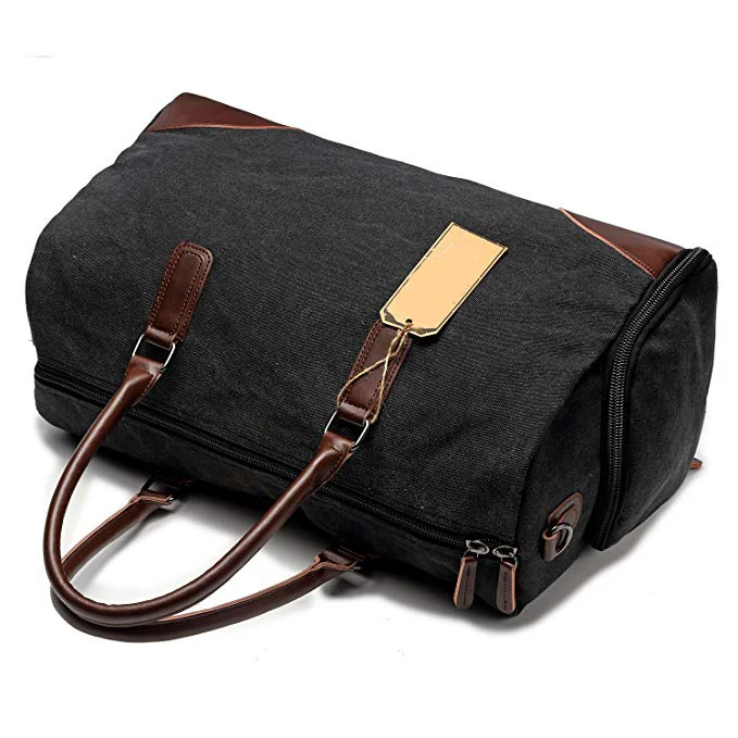 Спортивная сумка для спортзала с отделением обуви кожаный холщовый чемодан сумка-тоут через плечо путешествий