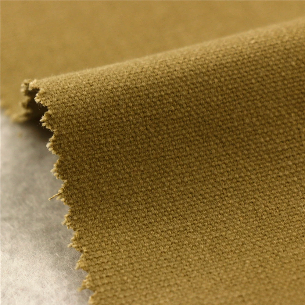 Source 269GSM KHAKI cotton colored paint canvas coated fabric for