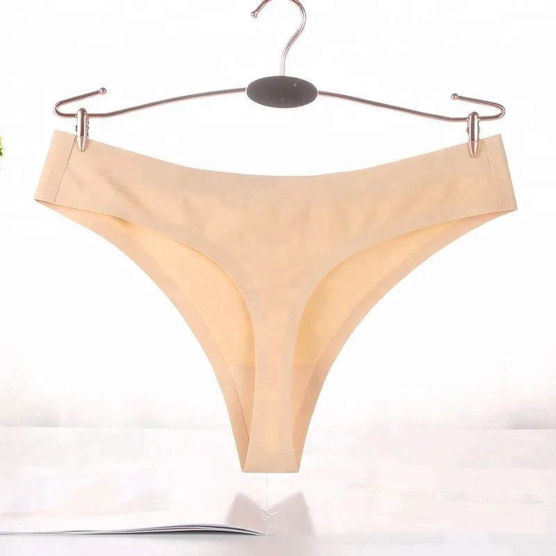 Women's Beige Thong Panties