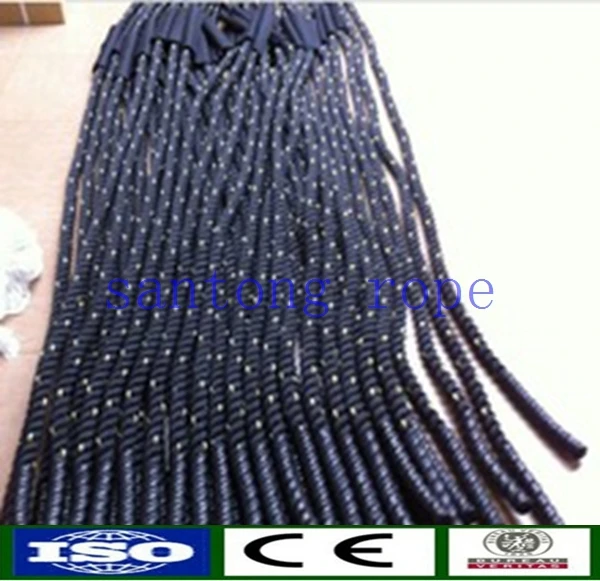 Top quality customized package nylon/ polyester braided/ twisted jump rope skipping rope rainbow rope for indoor/ outdoor