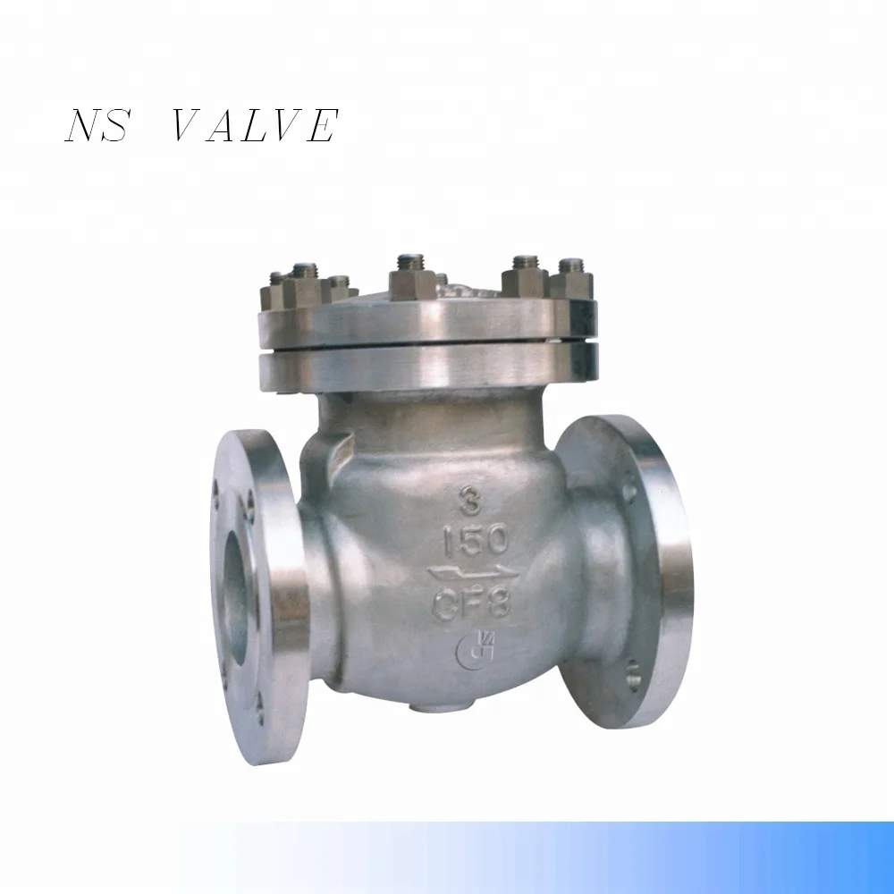 Manufacturer Direct Price ANSI CF8 A216 150LB DN80 Flange Swing Check Valve