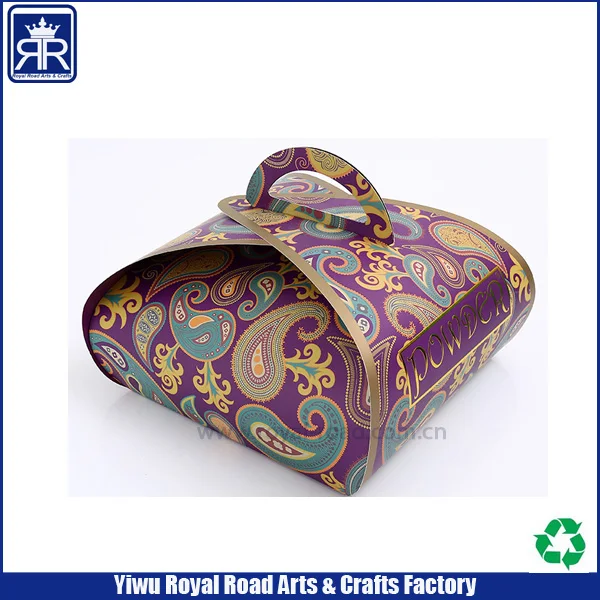Best Selling Art Paper Cake Box From China Color Printed with UV Coating and Embossing Features Handle and Display Window