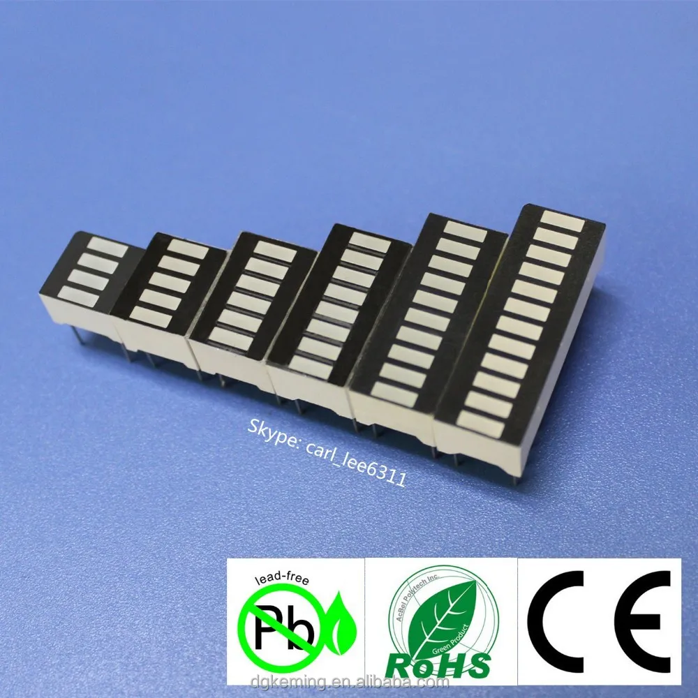 Led 5 Segment Display Alibaba.com: KEM-102510-ARGY 5 Segment LED Bar Graph Display, Indoor ...