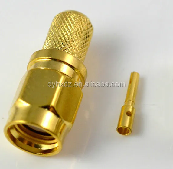 SMA Male Crimp Connector for RG6 Cable