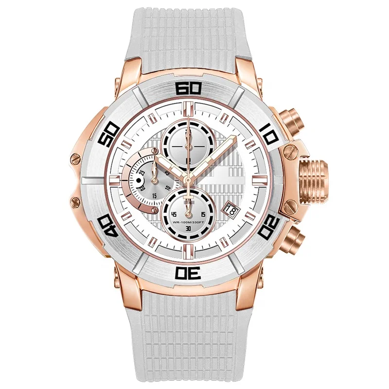 2018  Luxury Mens Sports Digital Watch Stainless Steel Back Multifunction Watch with Water Resistant