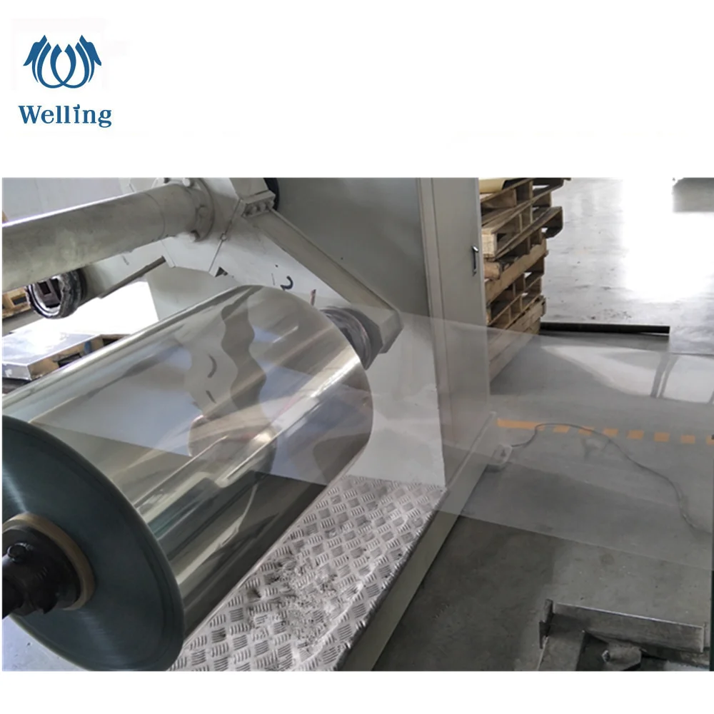 Переработанная прозрачная ПЭТ пластиковая пленка 12 микрон для вакуумной термоформовки