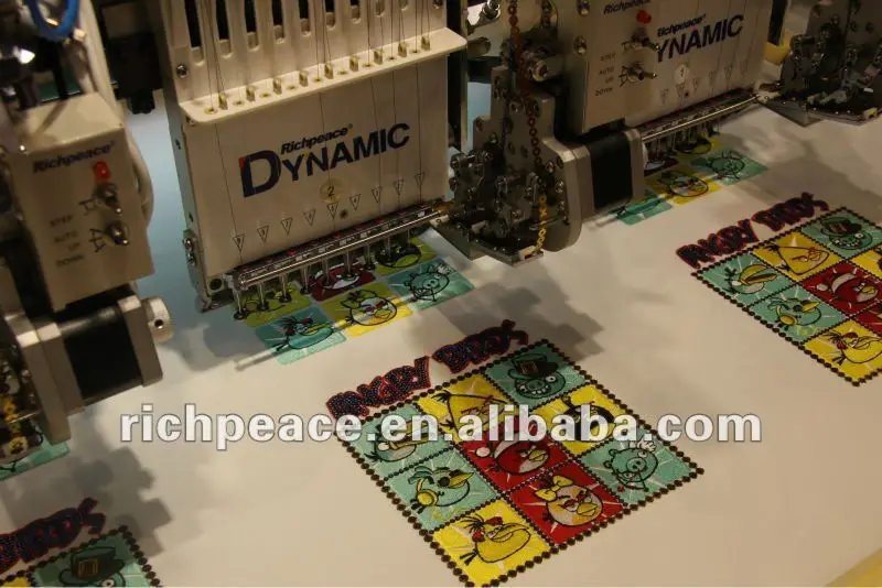Richpeace Computerized Multi Heads Mixed Coiling Embroidery Machine for Garment