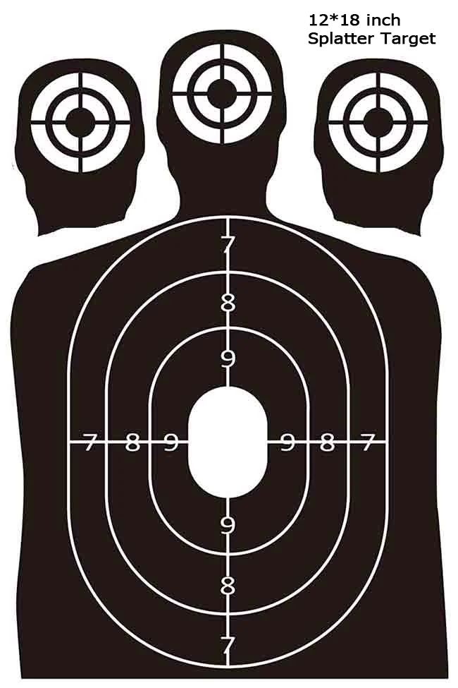 Target Shooting with Bright Fluorescent Stick & Splatter Paper