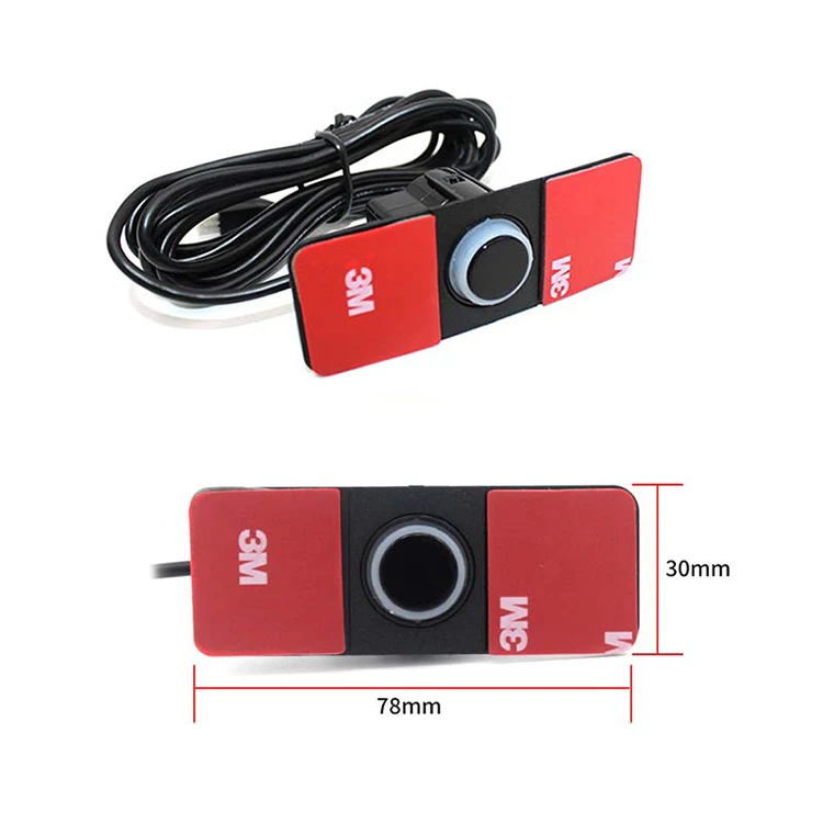 16MM Flat Radar Sensors Parking Sensor With 4 Sensors and LED Display Car Parking Assistance