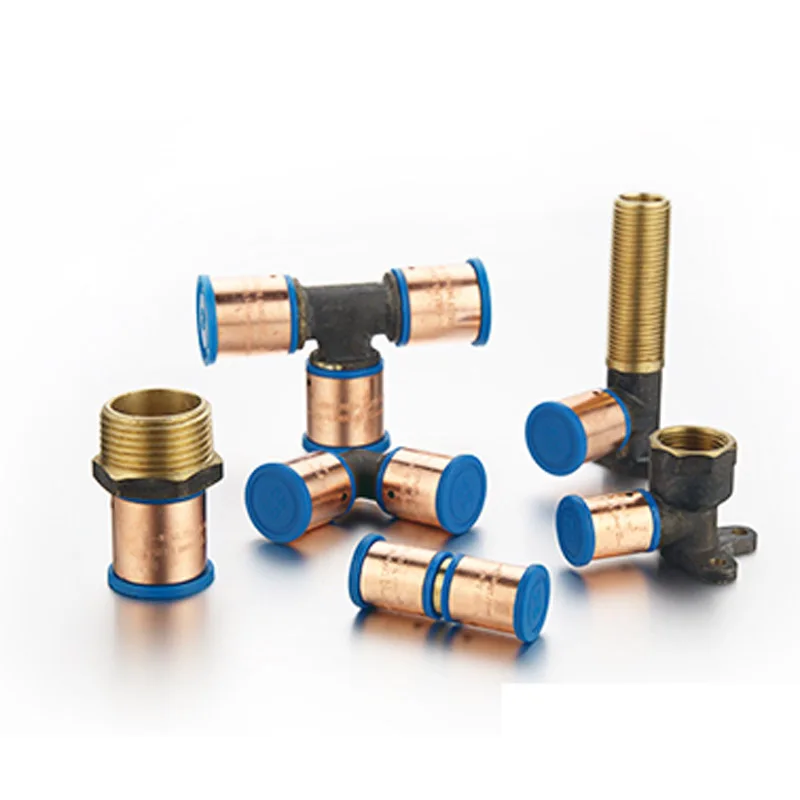 Brass Crimp Ring Press Fittings for PEX-b Pipe Watermark Approval