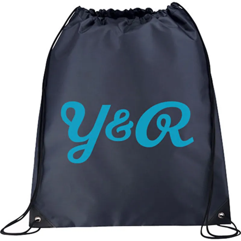 2016 Eco Friendly Customized Logo Branded Promotional Cheap Nylon Drawstring School Bag / Beg Sekolah / Beg Galas