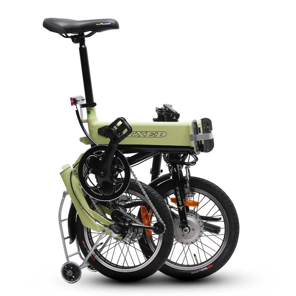 TXED特許16インチ3スピード250Wリアモーター折りたたみ式電動自転車