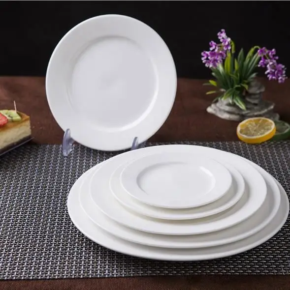 Hotel Wholesale Cheap Bulk China Dinner/dessert Plates