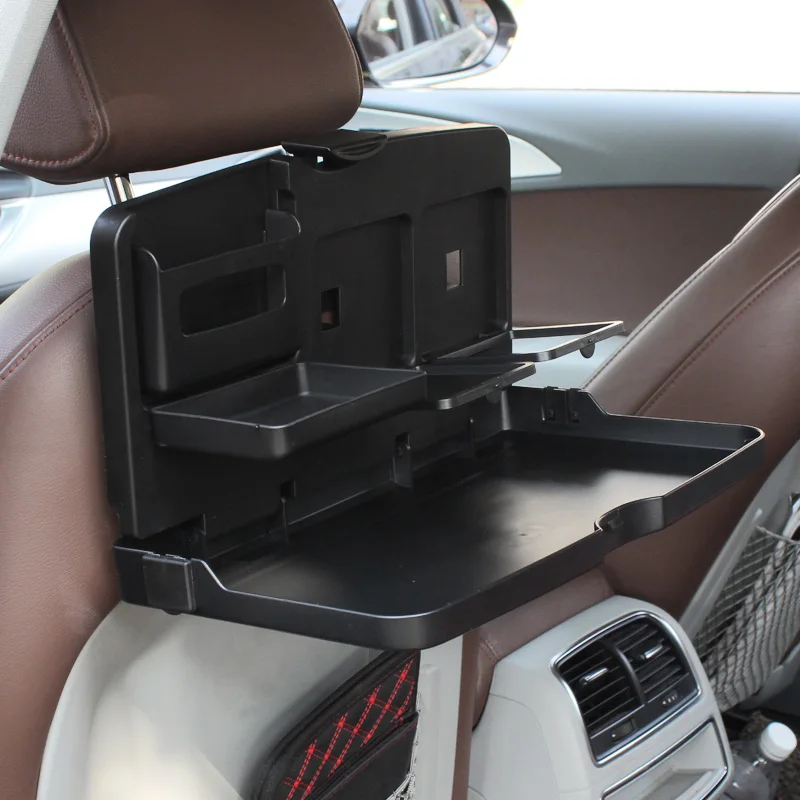 Foldable Car Seatback Tray Table & Storage Holder