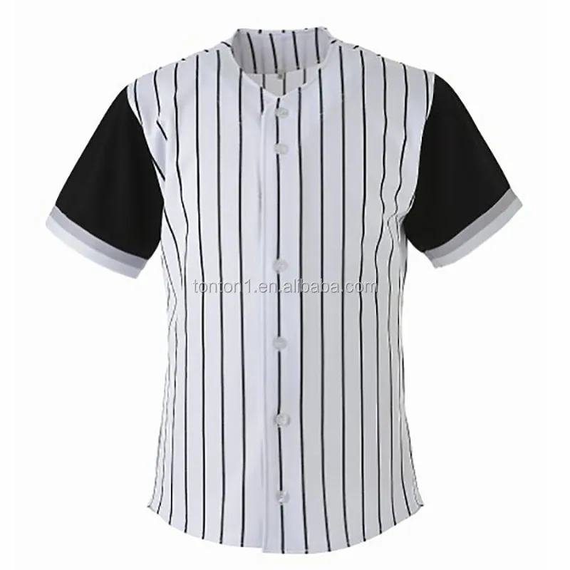 China Tonton Sportswear Black and White Vertical Stripes Baseball Jerseys  Manufacturers and Factory - Wholesale Products - TonTon Sportswear Co.,Ltd