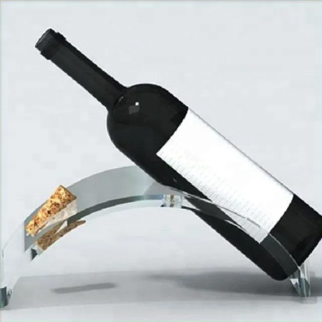 Wholesale Customized Clear Acrylic Twotier Wine Bottle Stopper Display