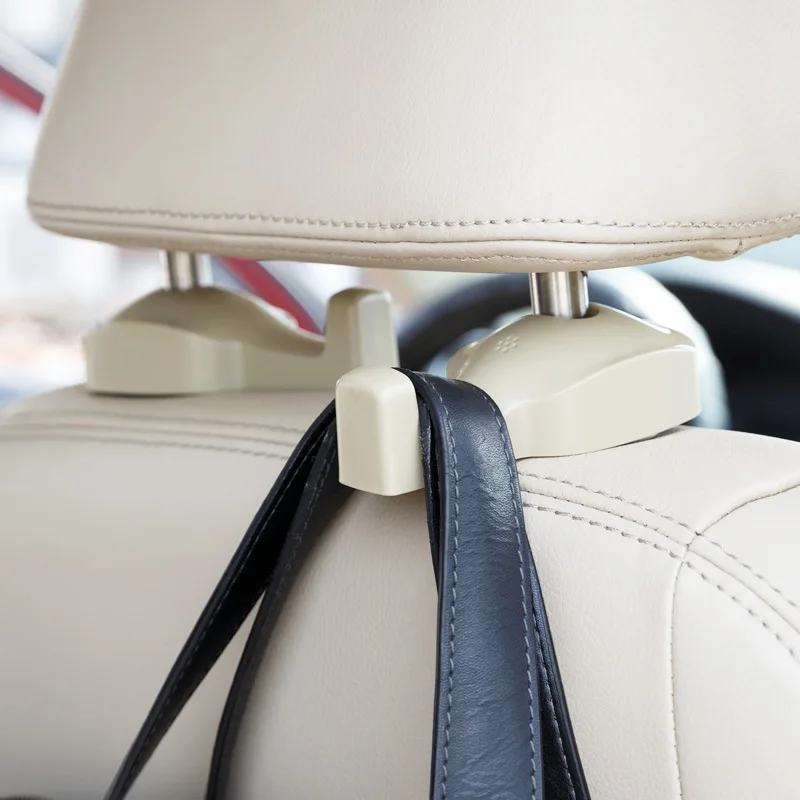 Black -Set of 2 IPELY Car Vehicle Back Seat Headrest Hanger Holder Hooks 