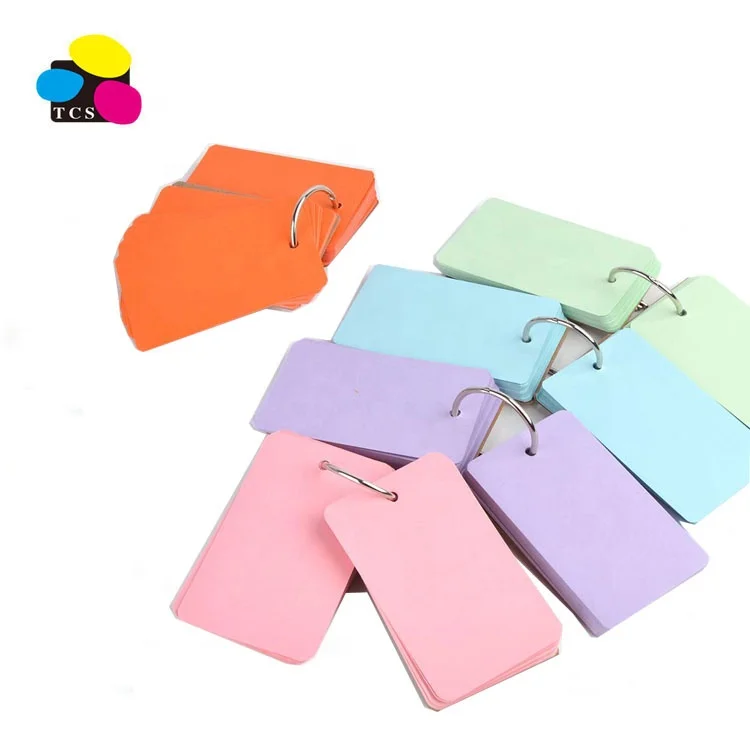 Paste Index Cards with 2 Ring Binders - 50 Ct, Line Ruled