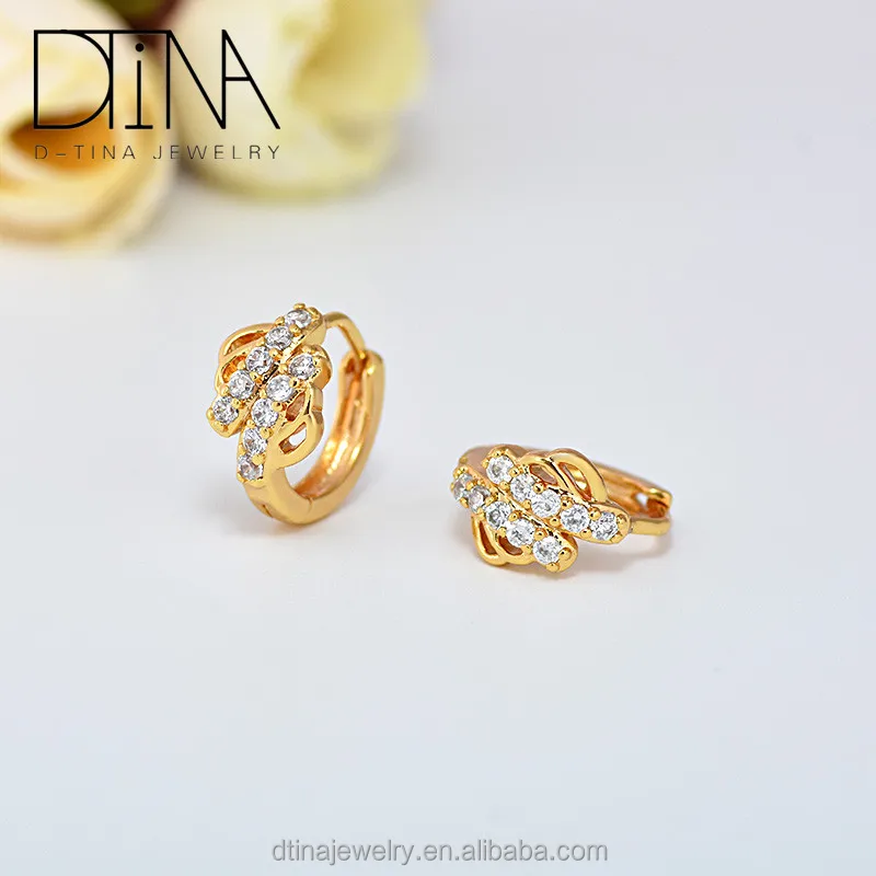 Buy Gold Plated Diamond Huggies Earring - Accessorize India