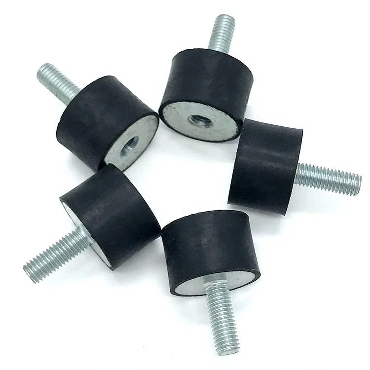 Black VD Type Rubber M5 Thread Mounts Isolator Replaces Anti Vibration Pads Flat Silentblock Base Block