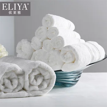 5 Star Luxury 16s 21s Custom Logo Turkish 100% Cotton White Face Bath Hand Spa towels for hotel