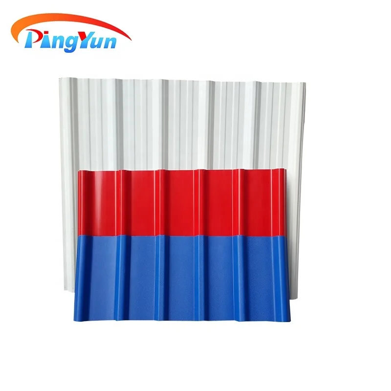 Trapezoidal Long Span UPVC Roofing Sheet/Teja PVC/Corrugated Plastic Roof Sheet