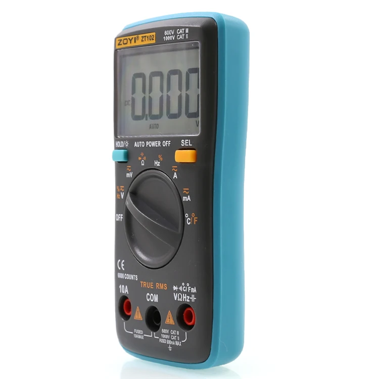 Handheld 6000 Count True RMS 550V Voltage protection Voltmeter Digital Multimeter