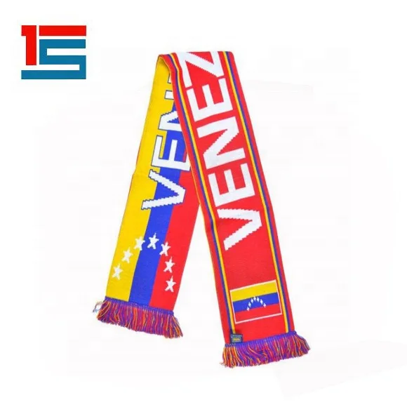 
Изготовленный на заказ двухсторонний вязаный шарф HD Madeira для футбола 