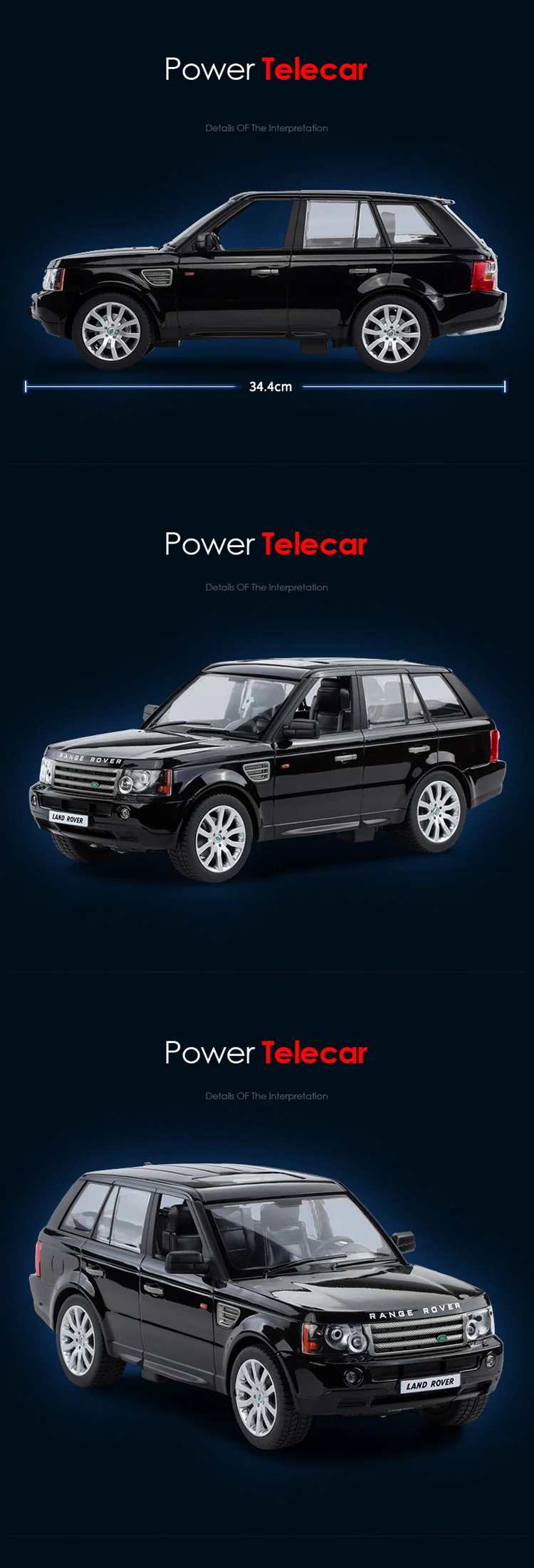 RSTAR Best Licensed Land Rover RC Vehicle Model with Remote Control for ...