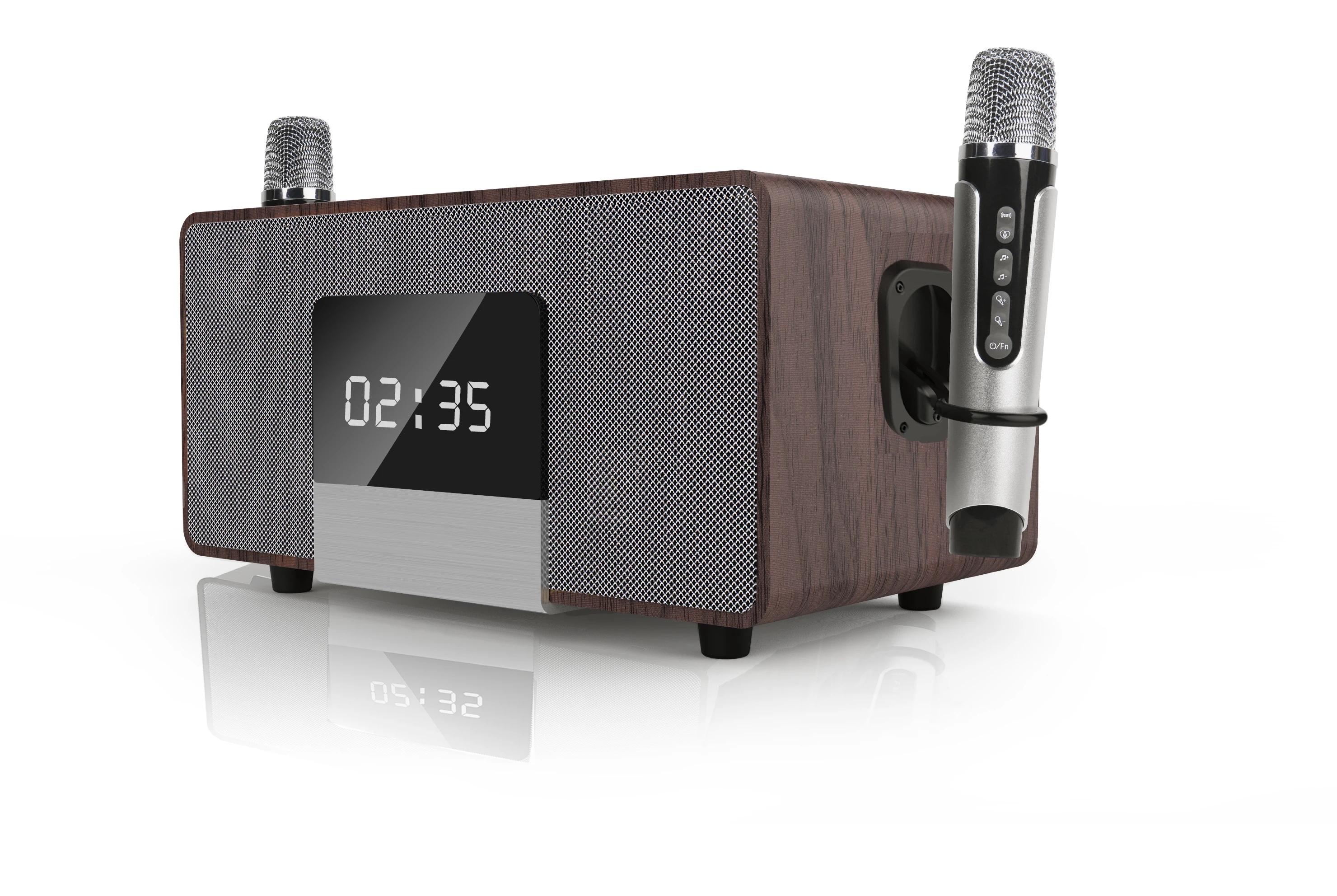  RHM K222 Karaoke Machine, with 2 Wireless Microphones