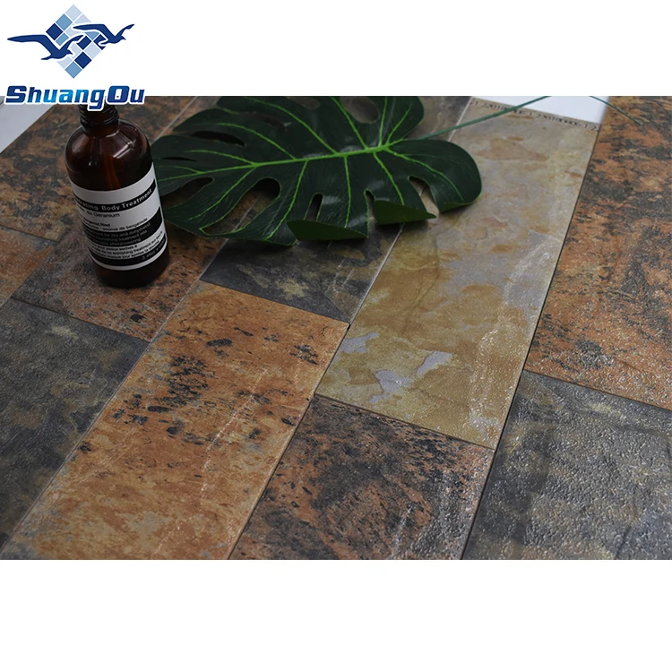 Factory Supply Mixed Colour  Stone Like 95 X 300mm Exterior Cladding Outdoor Stone Wall Tile