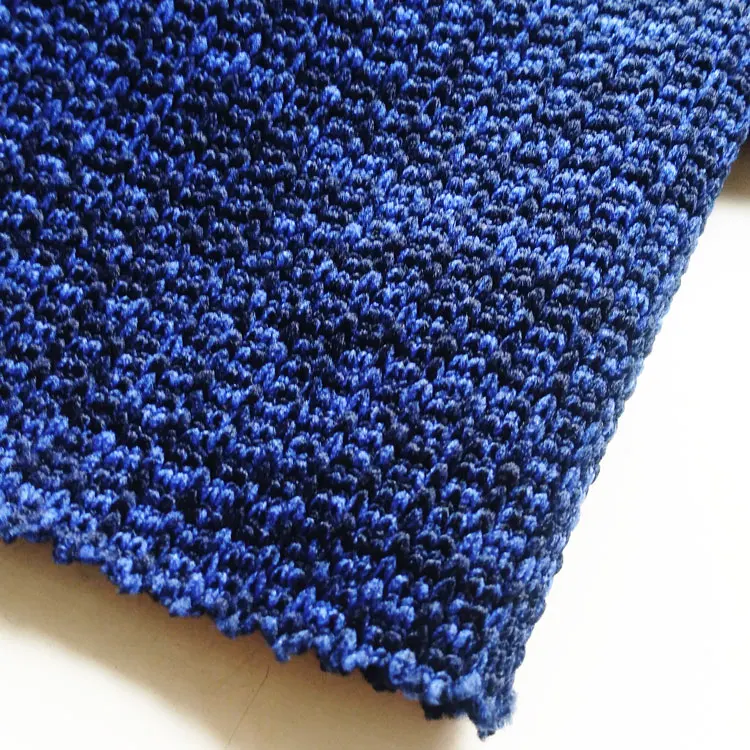 
Новейший дизайн пальто грубая игла вязать Матовый DTY полиэстер спортивный свитер ткань 