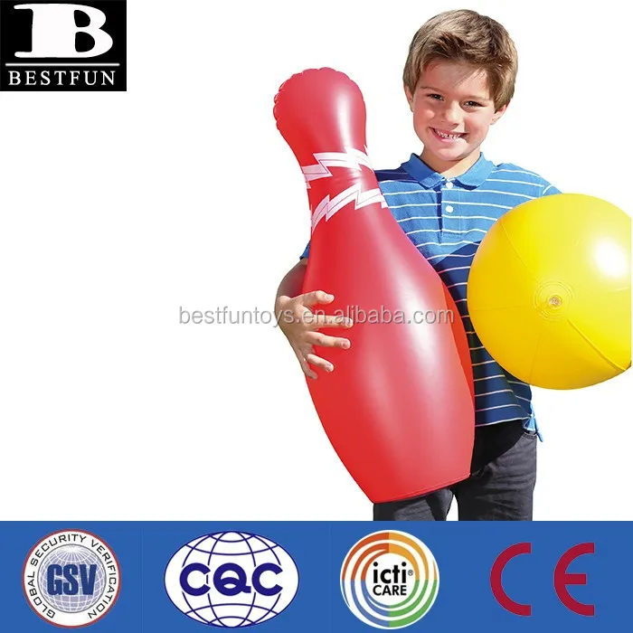 厚いビニールの巨大なインフレータブルボウリングセット耐久性のある