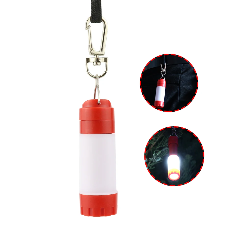 Mini Portable LED Keychain Flashlight for Camping EDC Flashlight Emergency Dry Battery ROHS Ip44 >12 ABS Ce