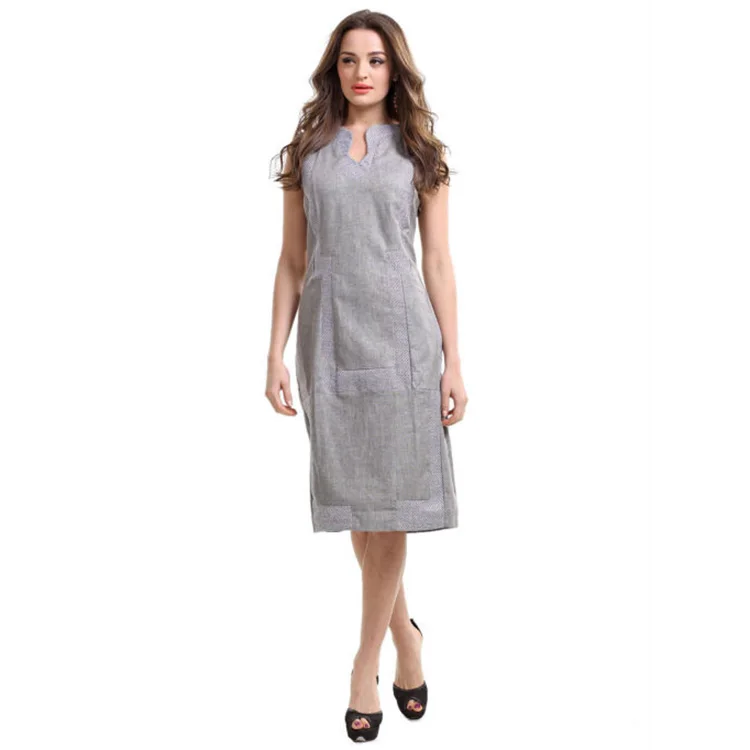 linen formal dress