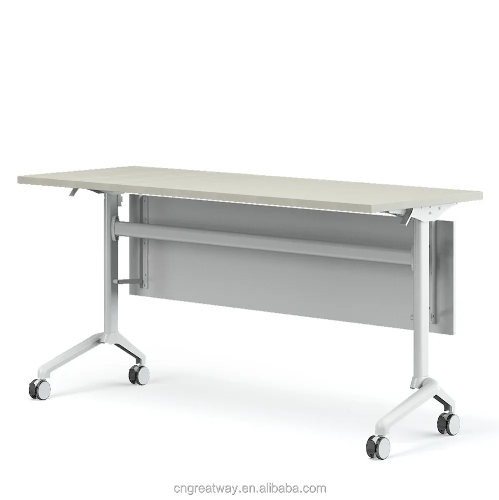 
Greatway folding desk with wheels Office meeting Training folding study table 