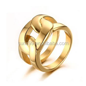 Gold Plated Large Cubic Zirconia Engagement Rings Womens Fashion Rings
