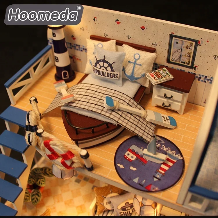 Миниатюрный Кукольный домик «сделай сам» с мебелью, низкий минимальный заказ