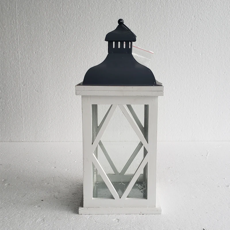 Lantern Decorative Set Of 3 Festival Lantern White Wood Lanterns Wedding For Decorative