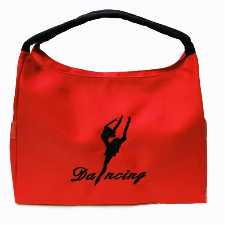 Girls Dance Tote Bag Ballet Slippers Large Red 