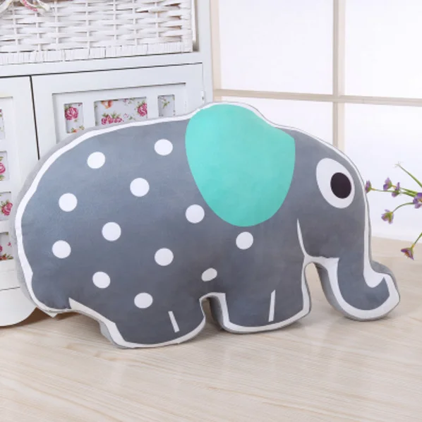 Soft Plush Decorative Cartoon Design Kids Animal Elephant Shaped Pillow -  Buy Elephant Shaped Pillow,Animal Paw Shape Floor Cushions,Plush Animal  Cushion For Kids Product on 