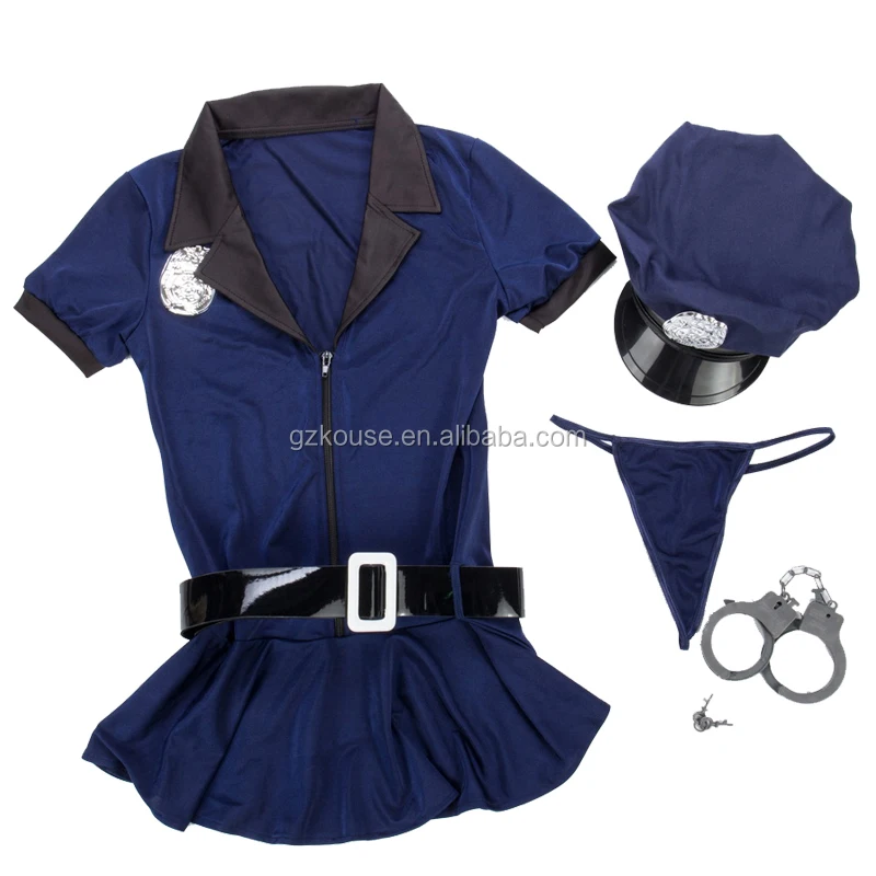Generisch Disfraz de policía sexy para mujer, disfraz de policía, disfraz de carnaval