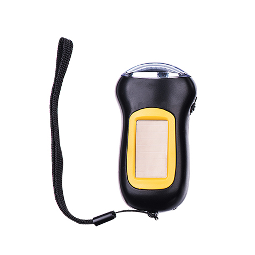 Фонарик с ручкой для экстренного освещения, Водонепроницаемый миниатюрный светодиодный фонарь на солнечной батарее для скалолазания, Походов, Кемпинга